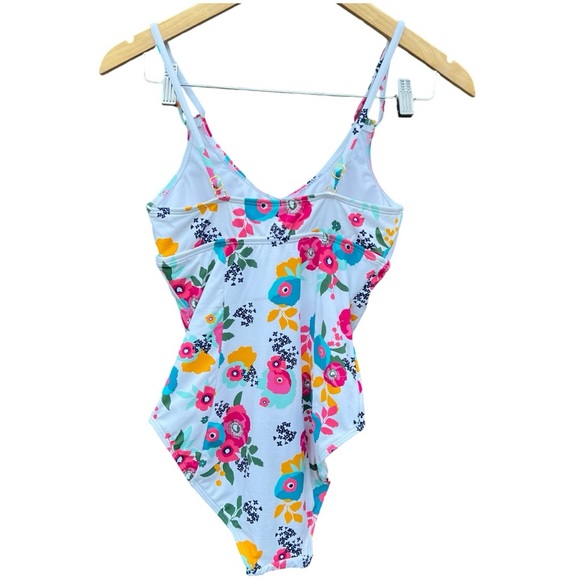 Liz Claiborne - Floral Multicolor One Piece Swim - Size 6 - Picture 4 of 10